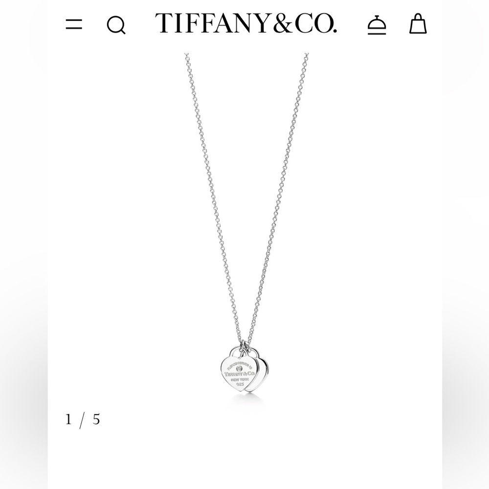 Tiffany & Co heart tag pendant